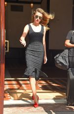 AMBER HEARD Leaves Her Hotel in New York 06/22/2015