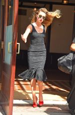 AMBER HEARD Leaves Her Hotel in New York 06/22/2015
