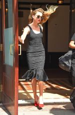 AMBER HEARD Leaves Her Hotel in New York 06/22/2015