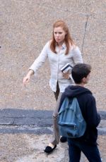 AMY ADAMS on the Set of Story of Your Life in Montreal 06/09/2015