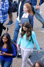 AMY ADAMS on the Set of Story of Your Life in Montreal 06/09/2015