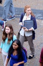 AMY ADAMS on the Set of Story of Your Life in Montreal 06/09/2015