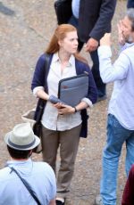 AMY ADAMS on the Set of Story of Your Life in Montreal 06/09/2015