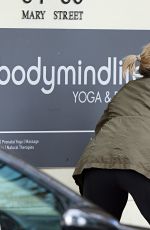 AMY POEHLER Leavs Yoga Class in Sydney 06/14/2015