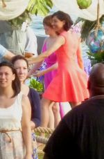 ANNA KENDRICK and AUBREY PLAZA on the Set of Mike and Dave Need Wedding Dates 06/01/2015