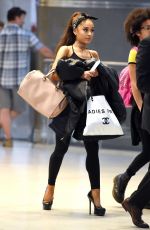 ARIANA GRANDE at JFK Airport in New York 06/29/2015