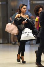 ARIANA GRANDE at JFK Airport in New York 06/29/2015