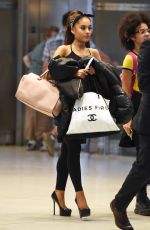 ARIANA GRANDE at JFK Airport in New York 06/29/2015