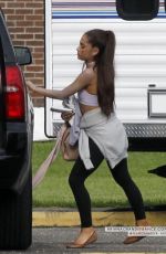 ARIANA GRANDE on the Set of Scream Queens 06/22/2015