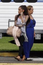 ARIANA GRANDE on the Set of Scream Queens 06/22/2015