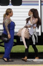 ARIANA GRANDE on the Set of Scream Queens 06/22/2015