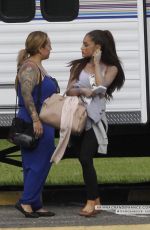 ARIANA GRANDE on the Set of Scream Queens 06/22/2015