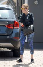ASHLEY BENSON in Tights Out and About in Los Angeles 06/17/2015