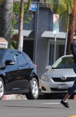 ASHLEY BENSON in Tights Out and About in Los Angeles 06/17/2015