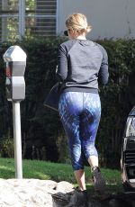 ASHLEY BENSON in Tights Out and About in Los Angeles 06/17/2015