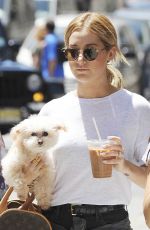 ASHLEY TISDALE With Her Dog Out in Soho 06/13/2015