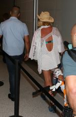 BRITNEY SPEARS Arrives at LAX Airport in Los Angeles 06/18/2015