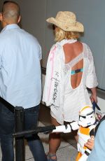BRITNEY SPEARS Arrives at LAX Airport in Los Angeles 06/18/2015