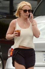 BRITNEY SPEARS in Shorts Out in Thousand Oaks 06/10/2015