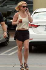 BRITNEY SPEARS in Shorts Out in Thousand Oaks 06/10/2015