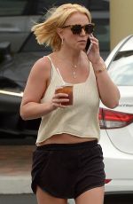 BRITNEY SPEARS in Shorts Out in Thousand Oaks 06/10/2015