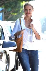 CAMERON DIAZ Leaves Meche Salon in Los Angeles 06/18/2015