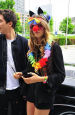 CARA DELEVINGNE Aarrives at Her Hotel in Berlin 06/16/2015