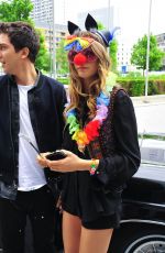 CARA DELEVINGNE Aarrives at Her Hotel in Berlin 06/16/2015