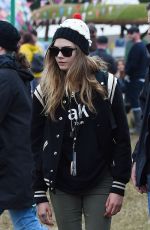 CARA DELEVINGNE at 2015 Glastonbury Festival in Somerset