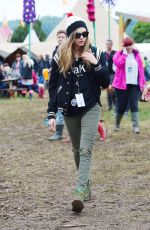 CARA DELEVINGNE at 2015 Glastonbury Festival in Somerset
