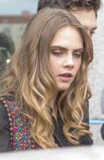 CARA DELEVINGNE at Fernsehwerft in Berlin 06/16/2015