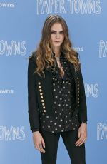CARA DELEVINGNE at Paper Towns Press Tour in London