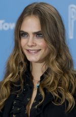 CARA DELEVINGNE at Paper Towns Press Tour in London