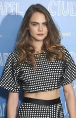 CARA DELEVINGNE at Paper Towns Press Tour in Madrid