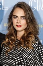 CARA DELEVINGNE at Paper Towns Press Tour in Madrid