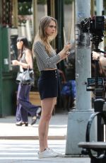 CARA DELEVINGNE on the Set of a Photoshoot in New York 06/12/2015