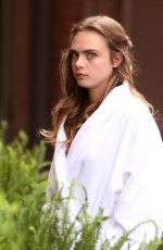 CARA DELEVINGNE on the Set of Suicide Squad in Toronto 05/30/2015