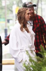 CARA DELEVINGNE on the Set of Suicide Squad in Toronto 05/30/2015