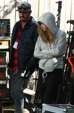 CARA DELEVINGNE on the Set of Suicide Squad in Toronto 06/02/2015
