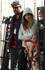 CARA DELEVINGNE on the Set of Suicide Squad in Toronto 06/02/2015