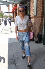 CARA DELEVINGNE Out and About in New York 06/09/2015