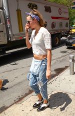 CARA DELEVINGNE Out and About in New York 06/09/2015