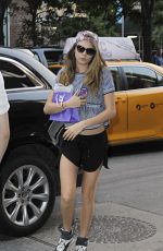 CARA DELEVINGNE Out and About in New York 06/11/2015