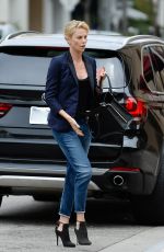CHARLIZE THERON Arrives at Bouchon in Beverly Hills 06/04/2015