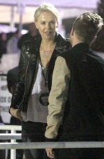 CHARLIZE THERON at U2 Concert in Inglewood