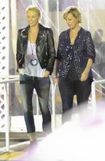 CHARLIZE THERON at U2 Concert in Inglewood