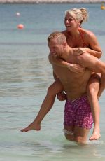 CHLOE MADELEY in Bikini on the Beach in Dubai 06/02/2015