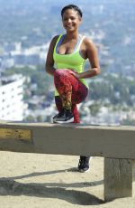 CHRISTINA MILIAN on the Set of Christina Milian Turned Up in Los Angeles 06/11/2015
