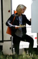CLAIRE DANES Arrives on the Set of Homeland in Berlin 06/12/2015