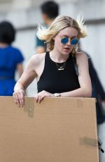 DAKOTA FANNING in Tank Top Out in New York 06/26/2015